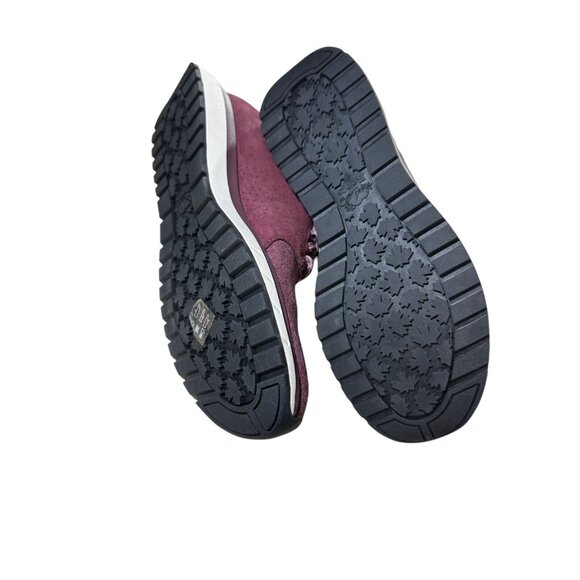 Roots Woman size 8 Burgundy Sneakers Shoes Lace Up - Picture 6 of 6